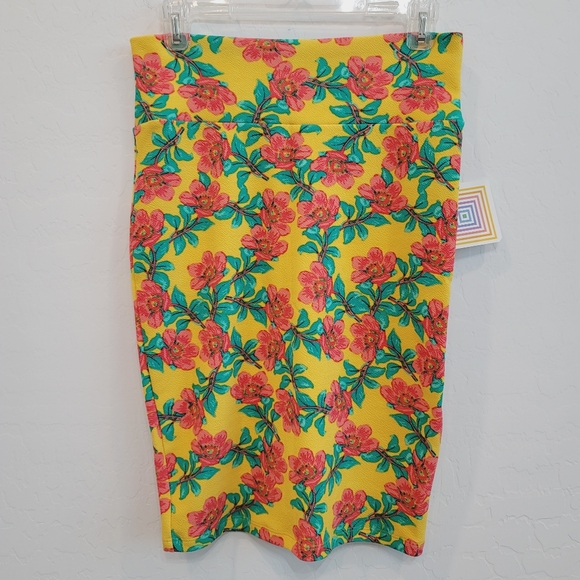 NWT LulaRoe Cassie Floral Pencil Skirt Size Small - Picture 2 of 10